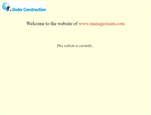 Tablet Screenshot of manageexam.com